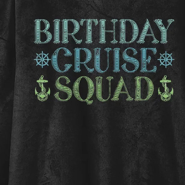 Birthday Cruise Squad Cruising Trip Party Vacation Birthday Hooded Wearable Blanket