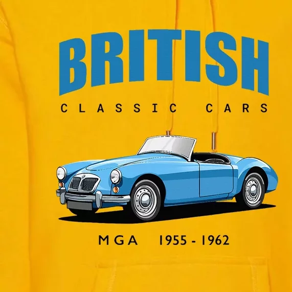 British Classic Sports Cars Mg Mga Premium Hoodie