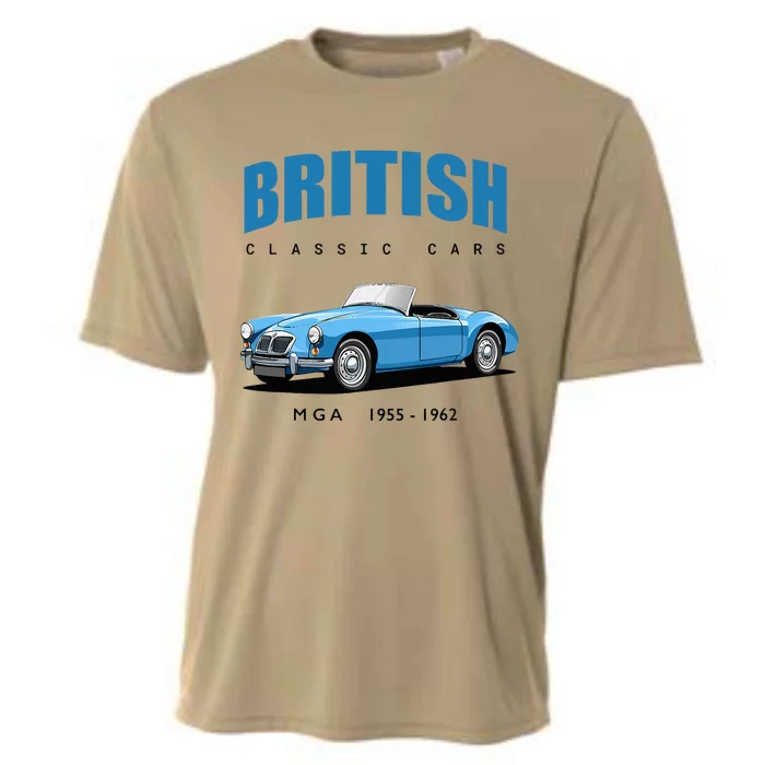 British Classic Sports Cars Mg Mga Cooling Performance Crew T-Shirt