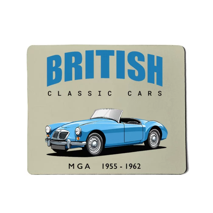 British Classic Sports Cars Mg Mga Mousepad