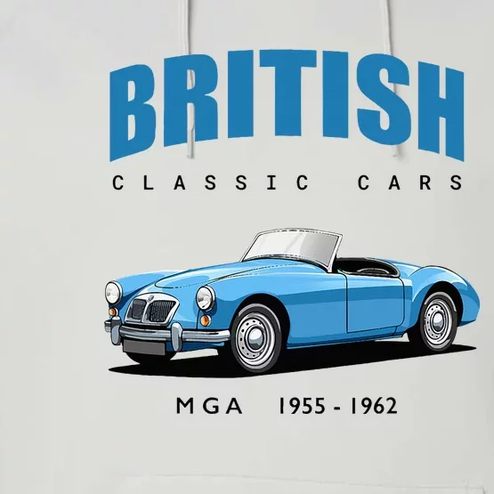 British Classic Sports Cars Mg Mga Performance Fleece Hoodie