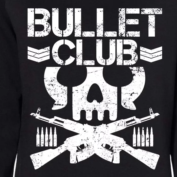 Bullet Club Skull Guns Womens California Wash Sweatshirt