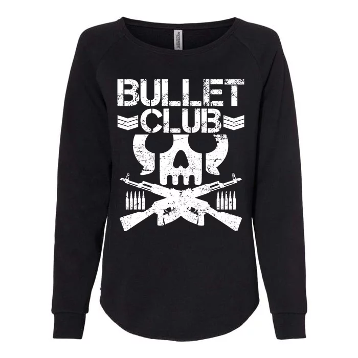 Bullet Club Skull Guns Womens California Wash Sweatshirt