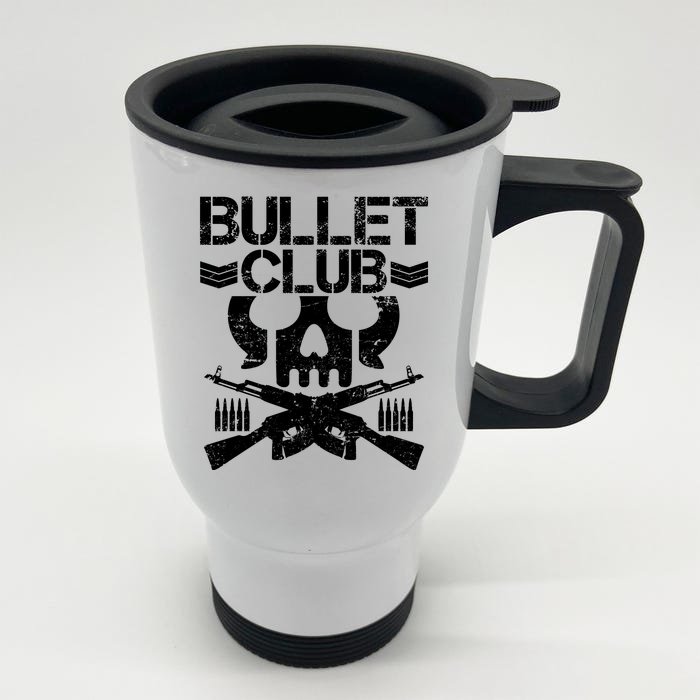 Bullet Club Skull Guns Front & Back Stainless Steel Travel Mug