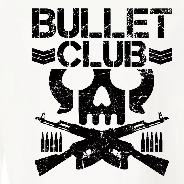 Bullet Club Skull Guns Cropped Pullover Crew