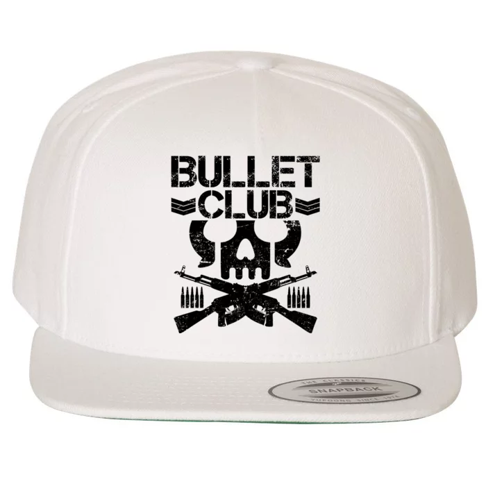 Bullet Club Skull Guns Wool Snapback Cap