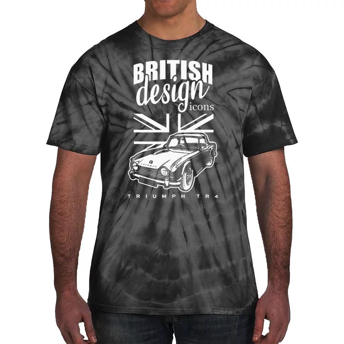 British Classic Super Car Triumph TR4 Tie-Dye T-Shirt