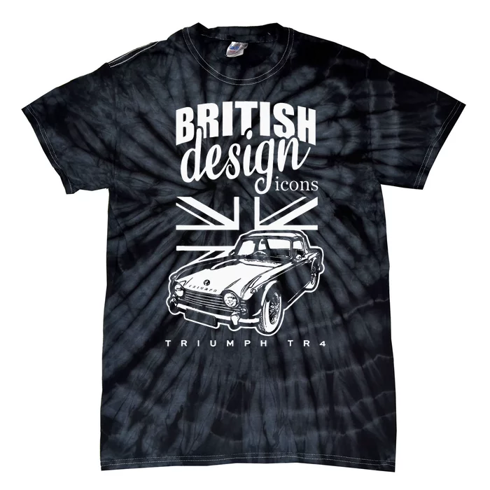 British Classic Super Car Triumph TR4 Tie-Dye T-Shirt