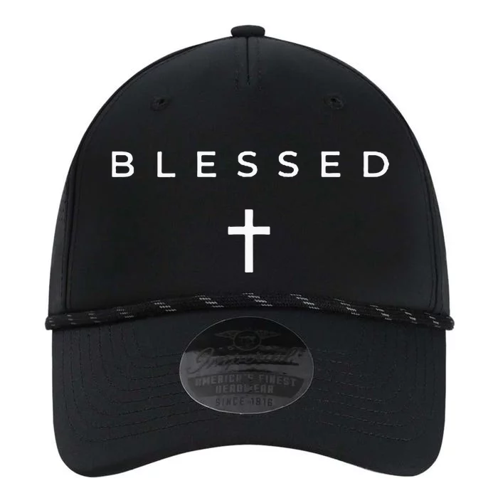 Blessed Cross Subtle Christian Minimalist Religious Faith Performance The Dyno Cap