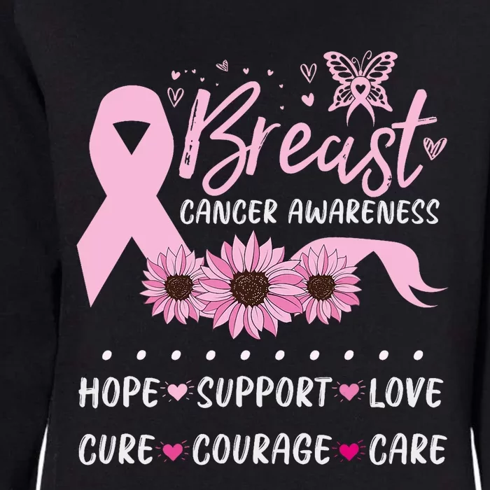 Breast Cancer Support Pink Ribbon Breast Cancer Awareness Womens California Wash Sweatshirt