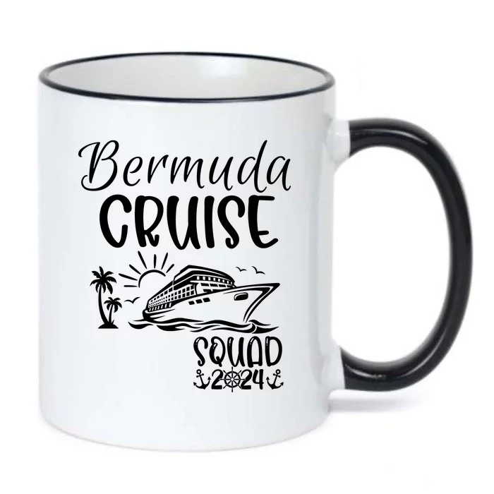 Bermuda Cruise Squad 2024 Bermuda Holiday Family Matching Black Color Changing Mug