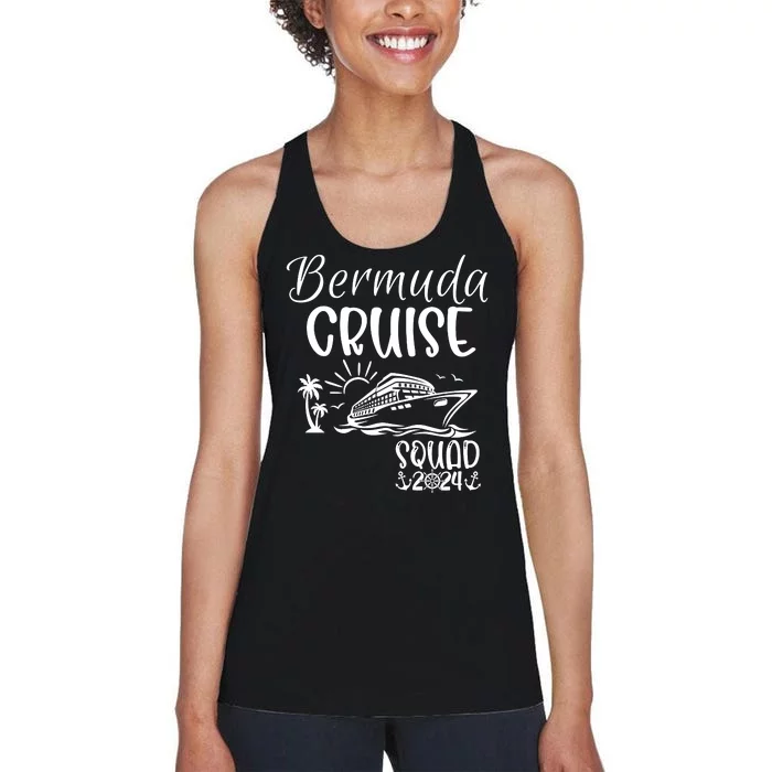 Bermuda Cruise Squad 2024 Bermuda Holiday Family Matching Women's Racerback Tank