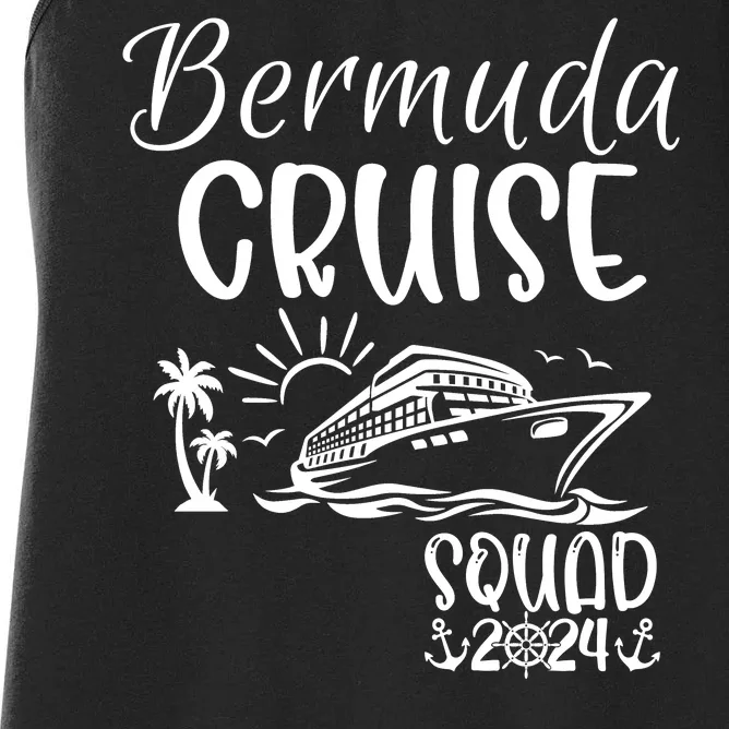 Bermuda Cruise Squad 2024 Bermuda Holiday Family Matching Women's Racerback Tank