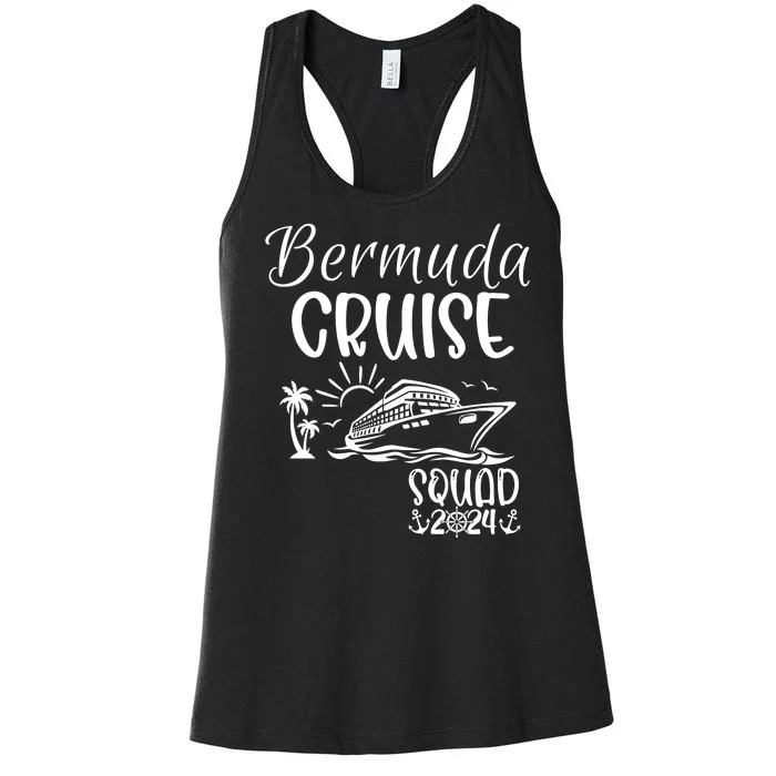 Bermuda Cruise Squad 2024 Bermuda Holiday Family Matching Women's Racerback Tank