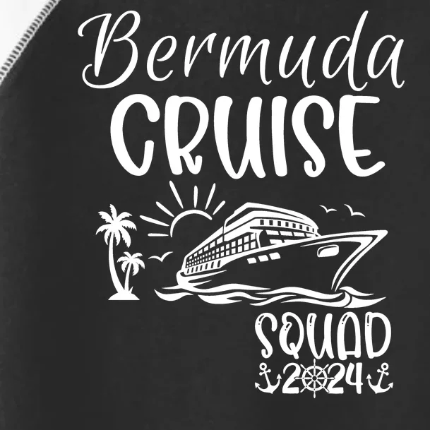 Bermuda Cruise Squad 2024 Bermuda Holiday Family Matching Toddler Fine Jersey T-Shirt