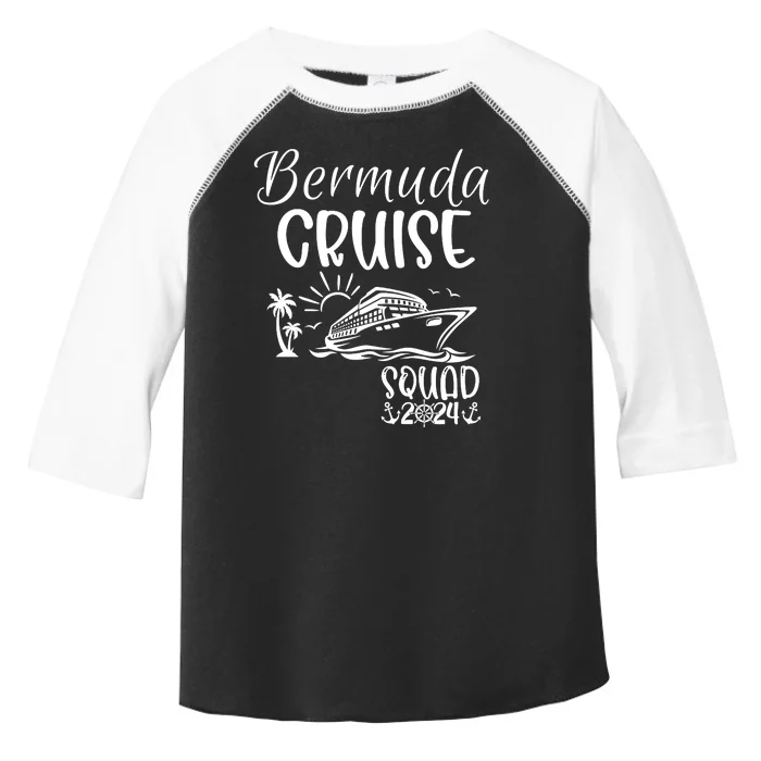 Bermuda Cruise Squad 2024 Bermuda Holiday Family Matching Toddler Fine Jersey T-Shirt