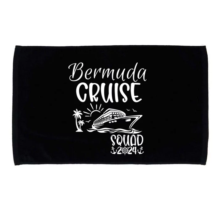 Bermuda Cruise Squad 2024 Bermuda Holiday Family Matching Microfiber Hand Towel