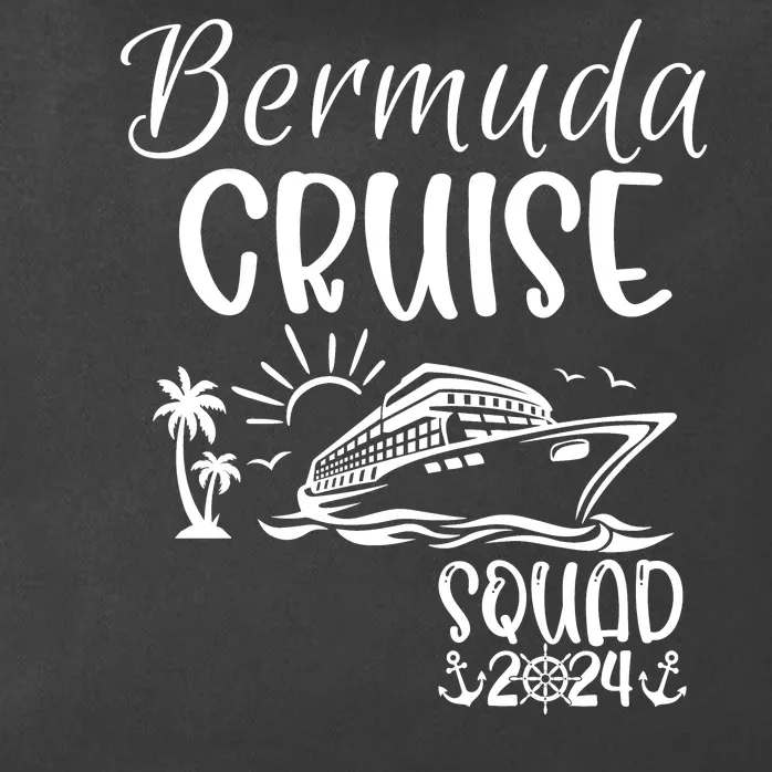 Bermuda Cruise Squad 2024 Bermuda Holiday Family Matching Zip Tote Bag