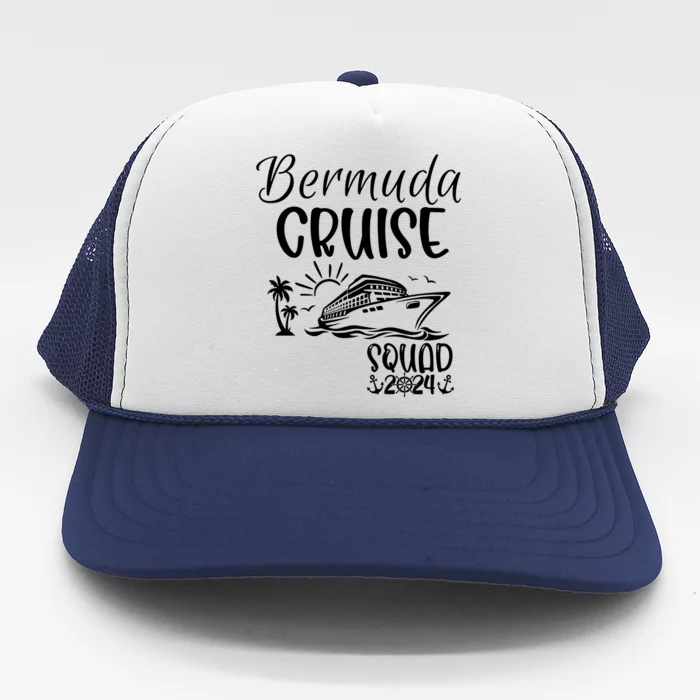 Bermuda Cruise Squad 2024 Bermuda Holiday Family Matching Trucker Hat