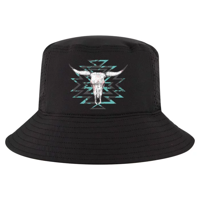 Boho Cow Skull Cool Comfort Performance Bucket Hat