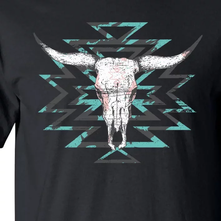 Boho Cow Skull Tall T-Shirt