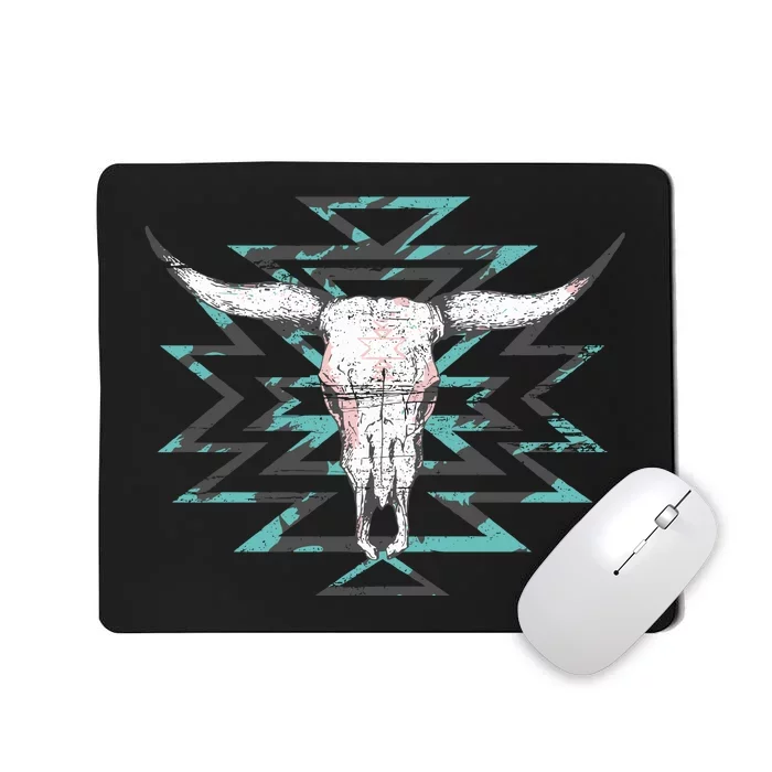 Boho Cow Skull Mousepad