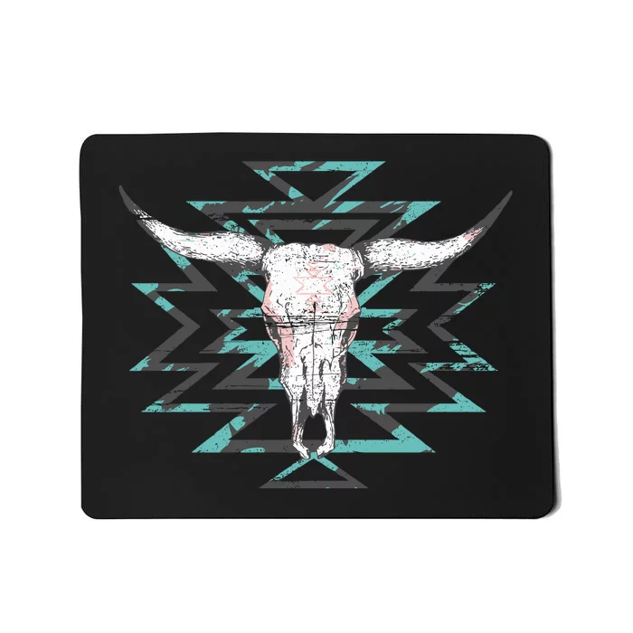 Boho Cow Skull Mousepad