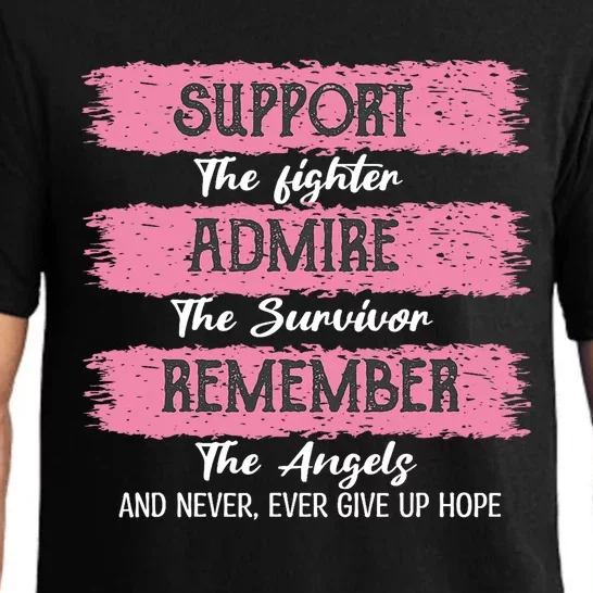 Breast Cancer Support Admire Honor Breast Cancer Awareness Pajama Set