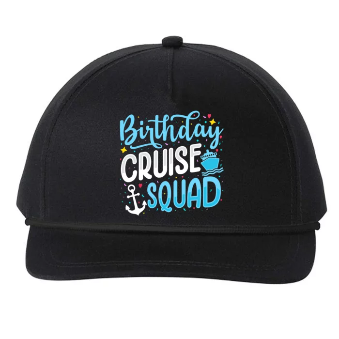 Birthday Cruise Squad Cruising Vacation Funny Crew Snapback Five-Panel Rope Hat