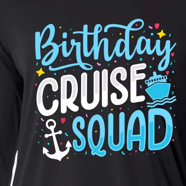 Birthday Cruise Squad Cruising Vacation Funny Crew Cooling Performance Long Sleeve Crew