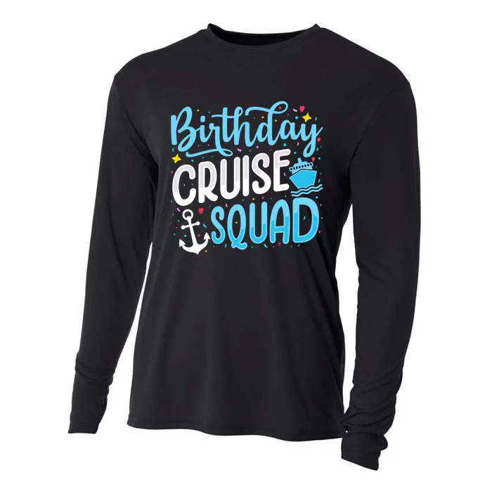 Birthday Cruise Squad Cruising Vacation Funny Crew Cooling Performance Long Sleeve Crew