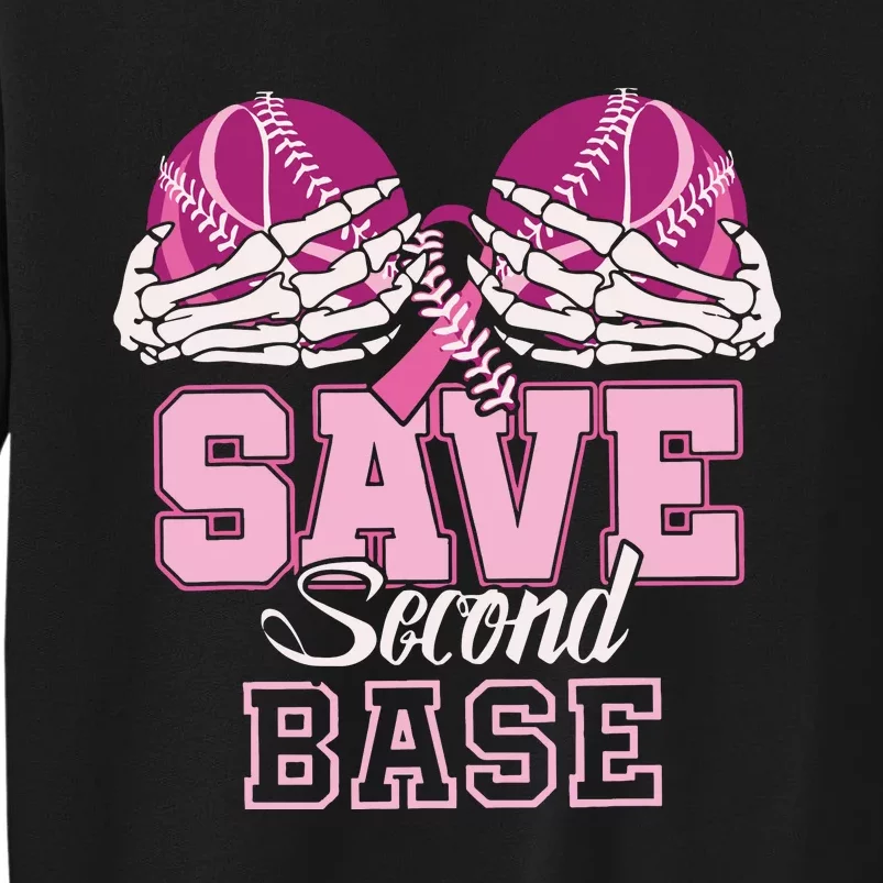 Breast Cancer Save Second Base Sweatshirt