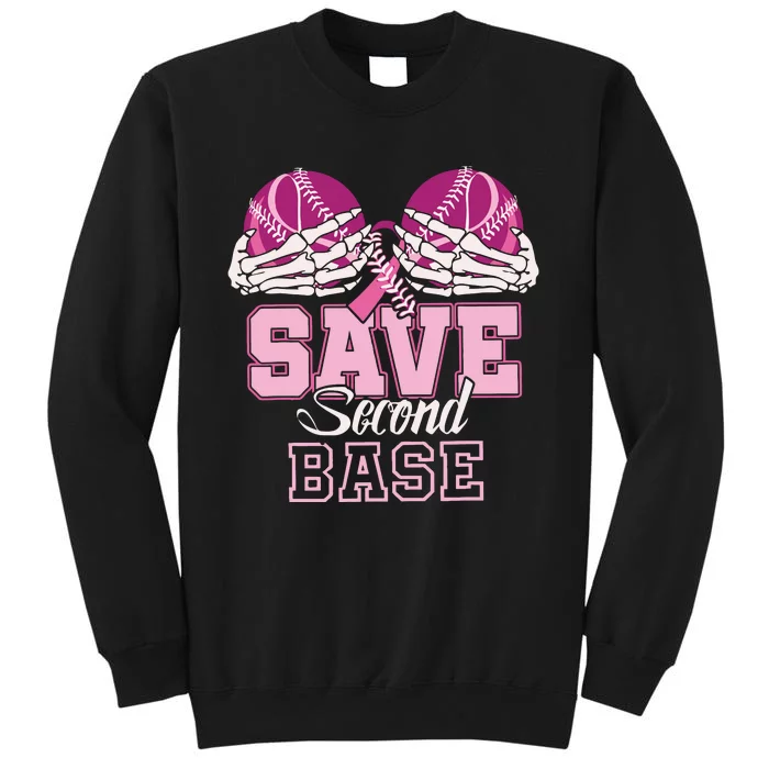 Breast Cancer Save Second Base Sweatshirt