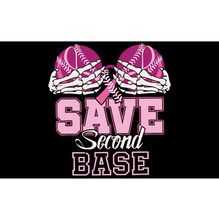 Breast Cancer Save Second Base Bumper Sticker