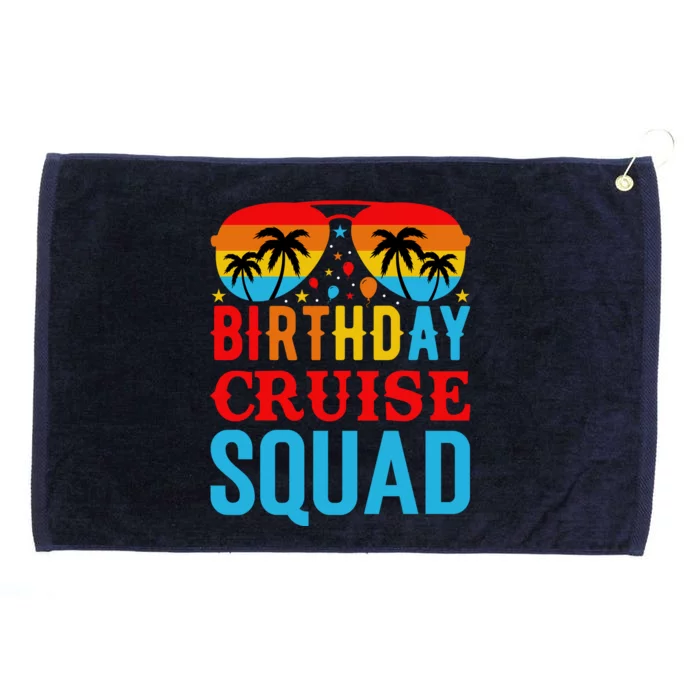 Birthday Cruise Squad Grommeted Golf Towel