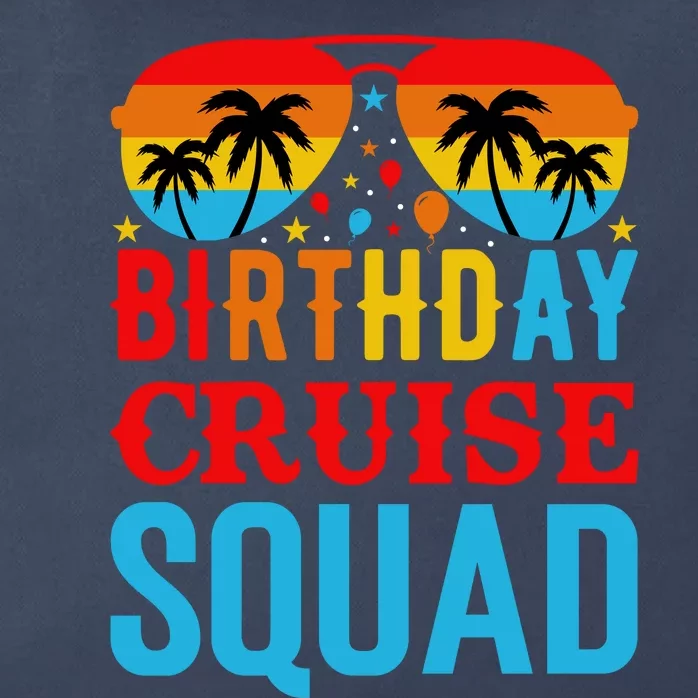 Birthday Cruise Squad Zip Tote Bag