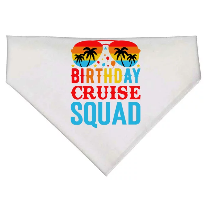 Birthday Cruise Squad USA-Made Doggie Bandana