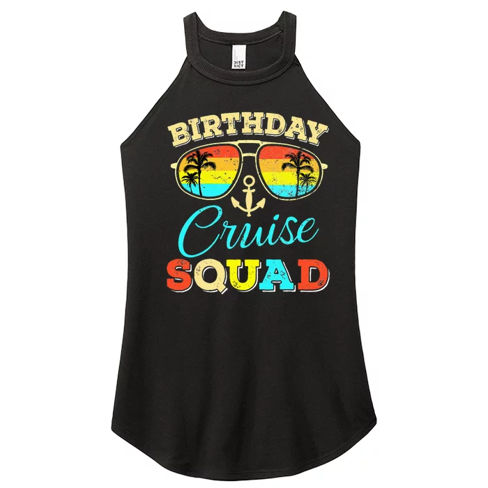 Birthday Cruise Squad Cruising Lover Birthday Party Women’s Perfect Tri Rocker Tank