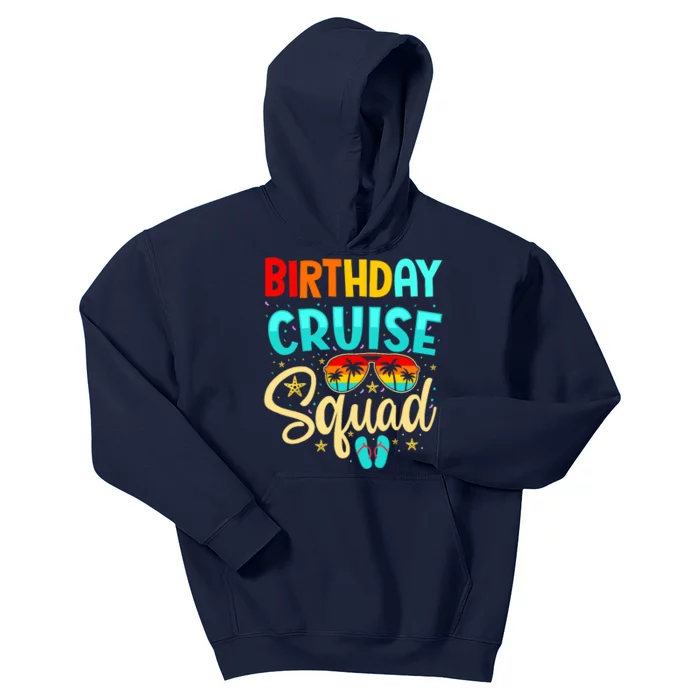 Birthday Cruise Squad Cruising Vacation Funny Crew Kids Hoodie