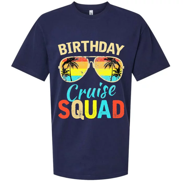 Birthday Cruise Squad Cruising Vacation Funny Birthday Sueded Cloud Jersey T-Shirt