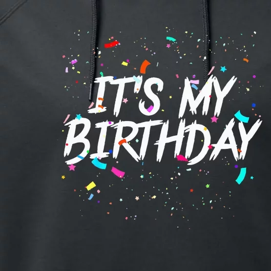 Birthday Celebration Surprise for All Ages Performance Fleece Hoodie