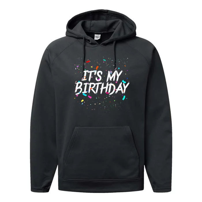 Birthday Celebration Surprise for All Ages Performance Fleece Hoodie