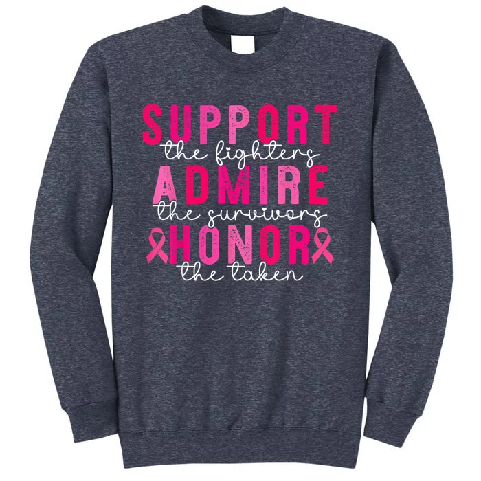 Breast Cancer Support Admire Honor Breast Cancer Awareness Sweatshirt