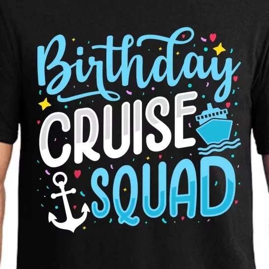 Birthday Cruise Squad Cruising Vacation Funny Crew Pajama Set