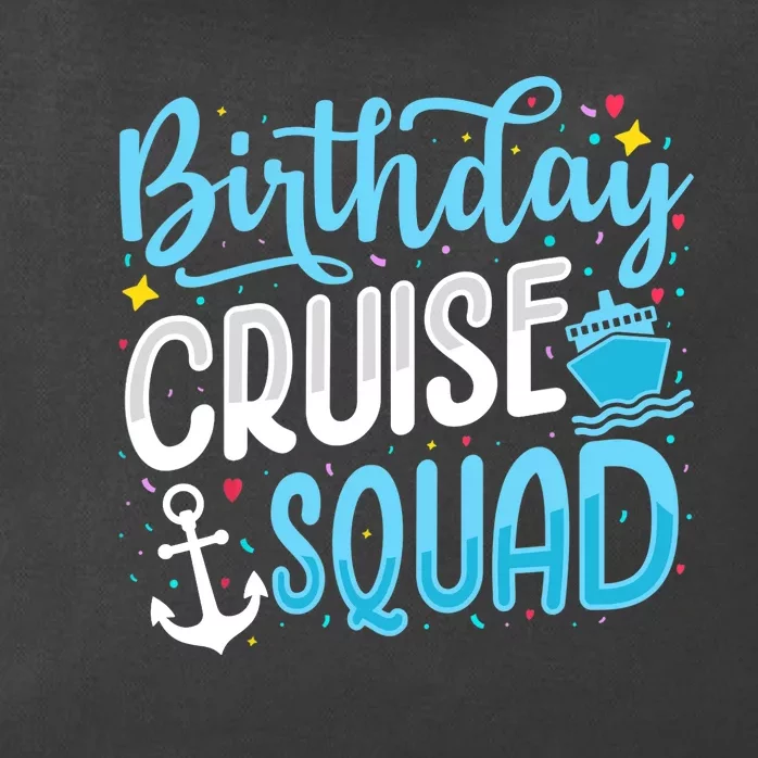 Birthday Cruise Squad Cruising Vacation Funny Crew Zip Tote Bag