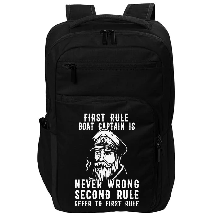 Boat Captain Sailor Seaman Seafarer Maritime Anchor Impact Tech Backpack