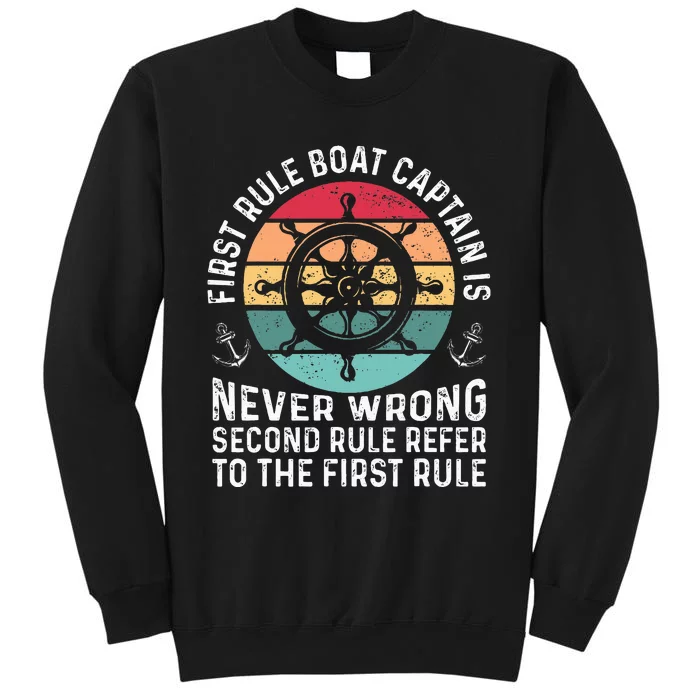 Boat Captain Sailor Seaman Seafarer Maritime Anchor Tall Sweatshirt