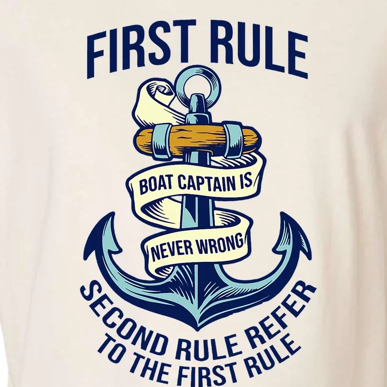 Boat Captain Sailor Seaman Seafarer Maritime Anchor Garment-Dyed Women's Muscle Tee