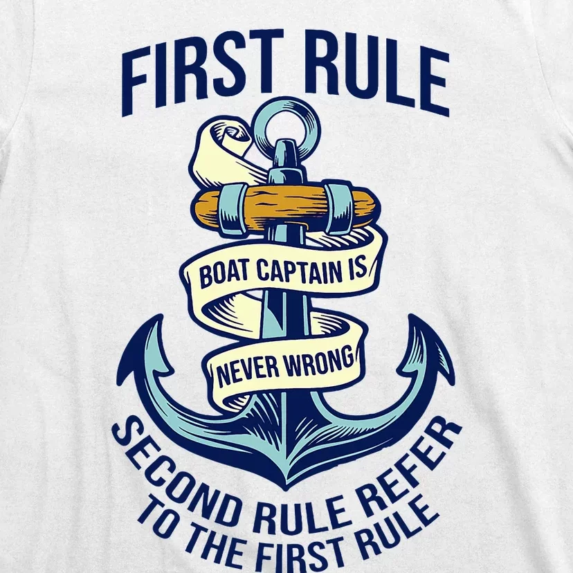 Boat Captain Sailor Seaman Seafarer Maritime Anchor T-Shirt