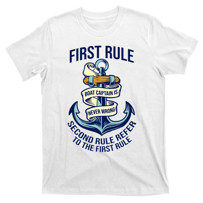 Boat Captain Sailor Seaman Seafarer Maritime Anchor T-Shirt